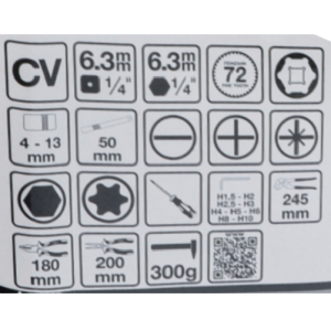 Βαλίτσα εργαλείων 58 τεμ. BGS-2037