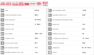 TELWIN SUPERIOR TIG 422 AC/DC-HF/LIFT