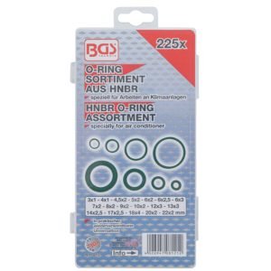 ORING HNBR για κλιματιστικά σετ 225 τεμαχίων BGS-8121