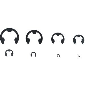 Ασφάλειες τύπου Metric E-Clip 300 τεμαχίων BGS-8039