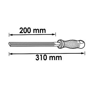 Λίμα πλακέ VIGOR V1787