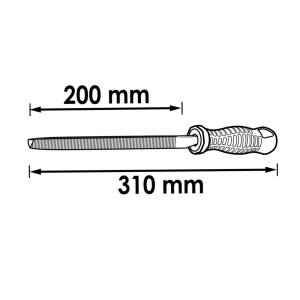 Λίμα τρίγωνη VIGOR V1788