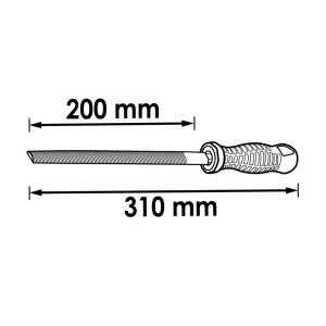 Λίμα ημιστρόγγυλη VIGOR V1790