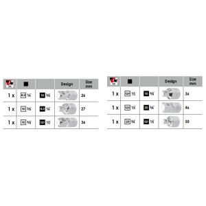 Σετ αντάπτορες 1/4'', 3/8'', 1/2'', 3/4'', 6 τεμ. VIGOR V1293