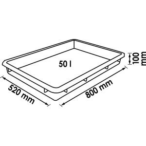 Δοχείο αποστράγγισης λαδιών και γενικής χρήσης 50lt VIGOR-V5488