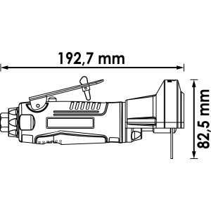 Γωνιακός τροχός αέρος VIGOR-V6903