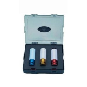 Καρυδάκια εξάγωνα αέρος 1/2 με επένδυση σετ 3 τεμαχίων FORCE No 17-21 Κ 4032