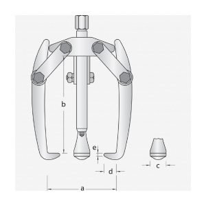 ΕΞΟΛΚΕΙΣ ΜΕ 2 ΒΡΑΧΙΟΝΕΣ 70mm GEDORE 1.12/0