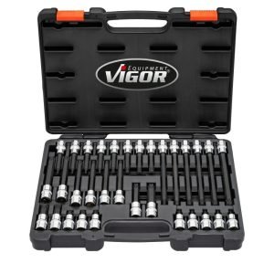 Σετ με καρυδάκια 32 τεμ. 1/2" VIGOR V7917