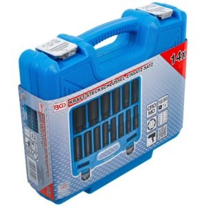 Καρυδάκια 1/2 αέρος μακριά 14 τεμ. 10-32mm BGS-5207