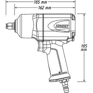 Αερόκλειδο 1/2 1700 Nm HAZET 9012EL-SPC